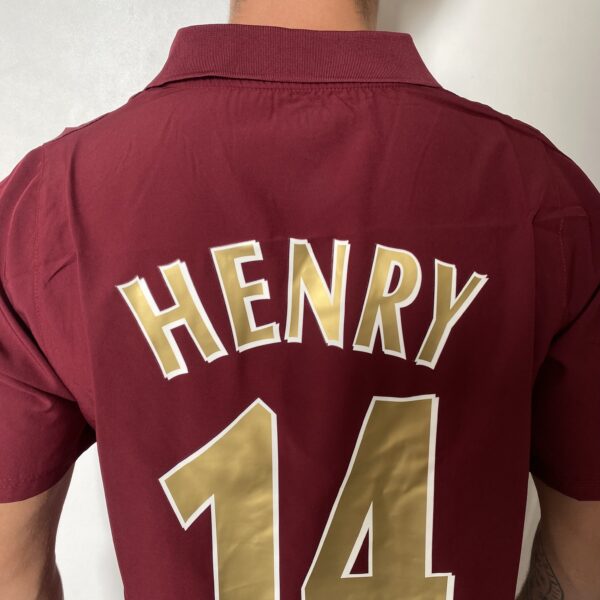 Camisa Rêtro Arsenal Home 2005/2006 - Thierry Henry 14 -  Total 90 - Nike - Vinho - Imagem 15