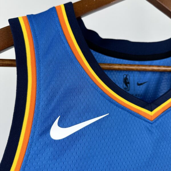 Camiseta Regata Basquete NBA OKC Oklahoma Thunder 2 Gilgeous-Alexander Icon Edition 2025 Azul Nike - Imagem 5