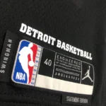 Camiseta Regata Basquete NBA Detroit Pistons 2 Cunningham Statement Edition 2025 Preta Jordan - Imagem 3