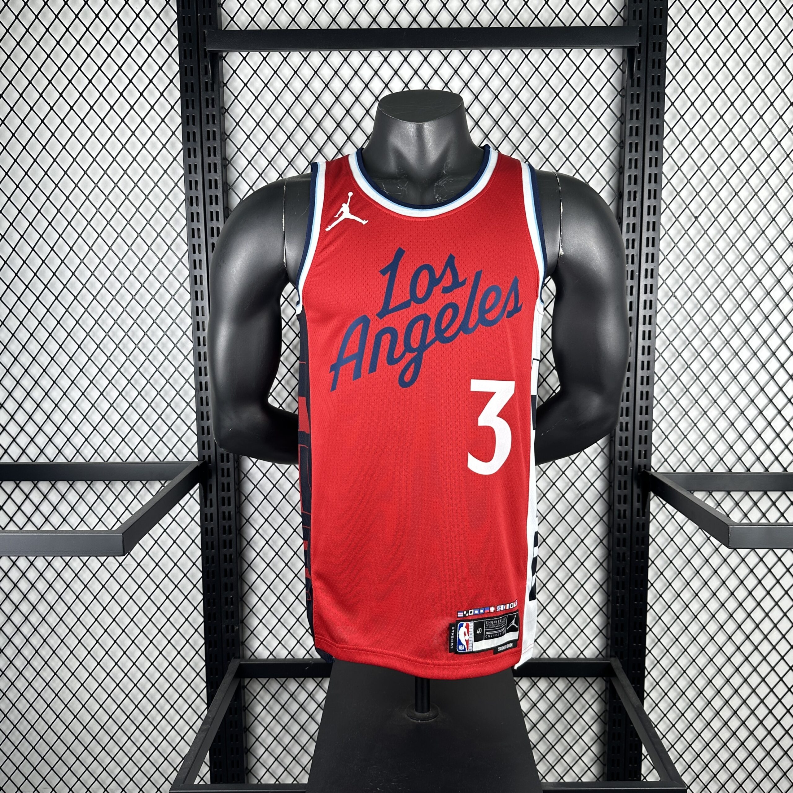 679998be Camiseta Regata Basquete NBA Los Angeles Clippers Statement Edition 2025 Vermelha Jordan - Imagem 1