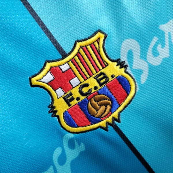 Camisa Rêtro Barcelona Away Versão Torcedor 96/1997 Kappa - Imagem 6