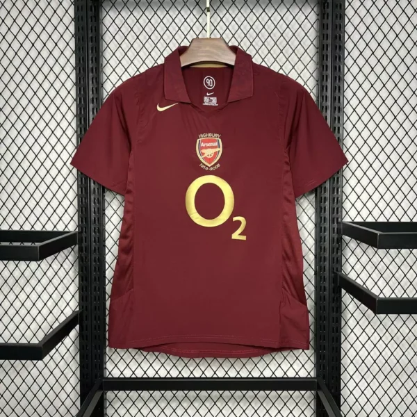 Camisa Rêtro Arsenal Home 2005/2006 - Thierry Henry 14 -  Total 90 - Nike - Vinho - Imagem 16
