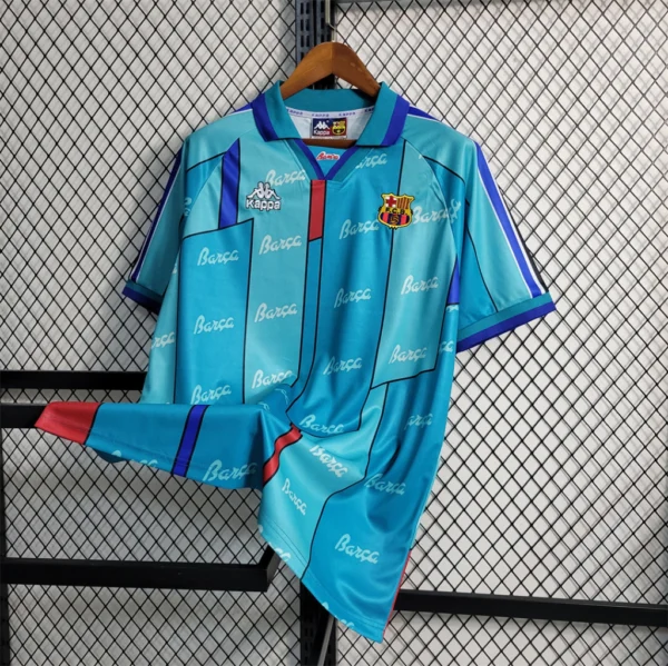Camisa Rêtro Barcelona Away Versão Torcedor 96/1997 Kappa - Imagem 2