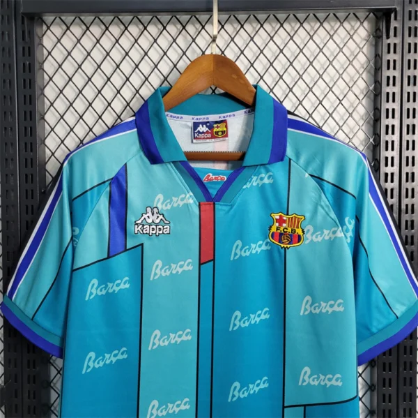Camisa Rêtro Barcelona Away Versão Torcedor 96/1997 Kappa - Imagem 3