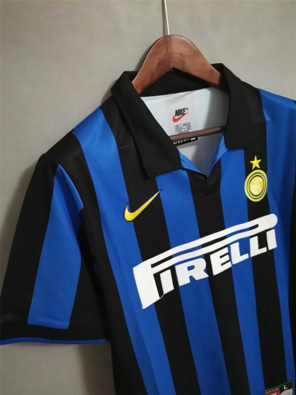 Camisa Retrô Inter de Milão Home Versão Torcedor 9 Ronaldo 98/1999 Nike - Imagem 3