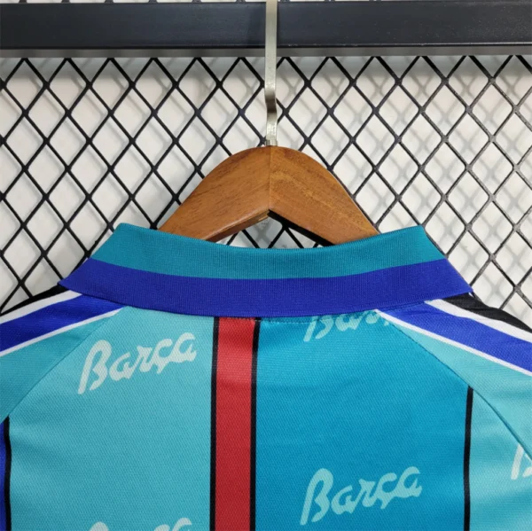 Camisa Rêtro Barcelona Away Versão Torcedor 96/1997 Kappa - Imagem 7