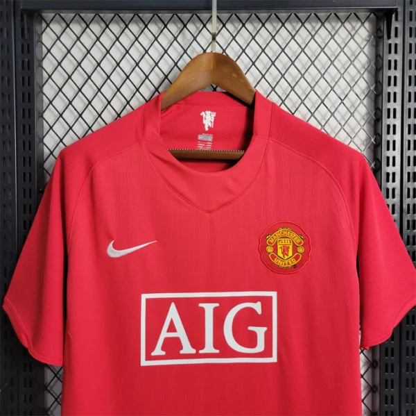 Camisa Rêtro Manchester United Home 2007/2008 Nike Vermelha - Imagem 2