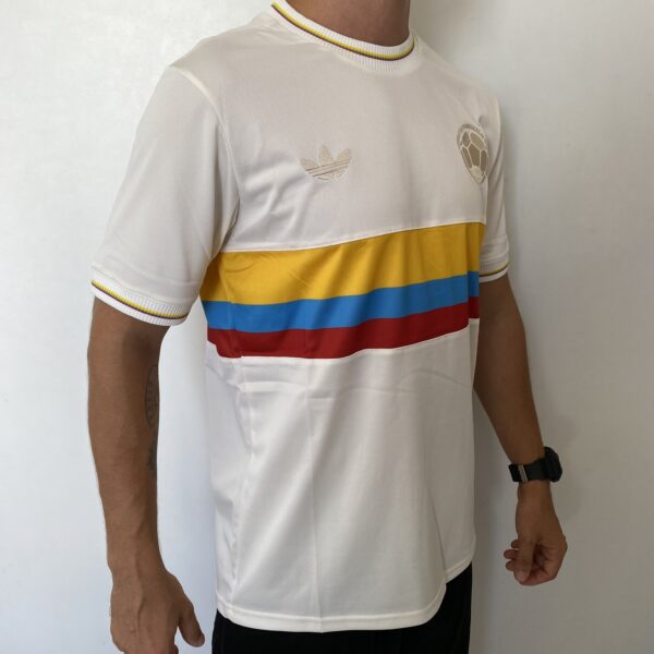 Camisa Seleção Colômbia Third Especial 100 Anos Versão Torcedor 2024/25 Branca Adidas - Imagem 14