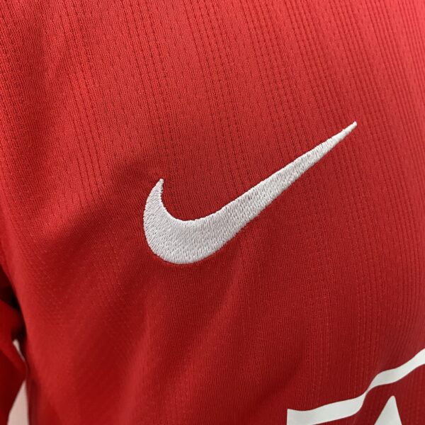 Camisa Rêtro Manchester United Home Manga Longa 2007/2008 Nike Vermelha - Imagem 4