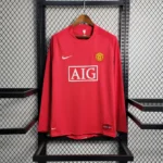 Camisa Rêtro Manchester United Home Manga Longa 2007/2008 Nike Vermelha - Imagem 15