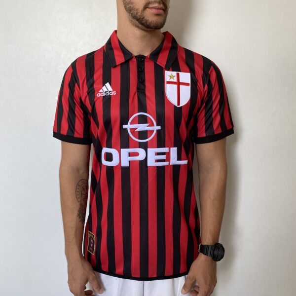 Camisa Retrô Milan Home 1999/2000 Adidas - Imagem 2