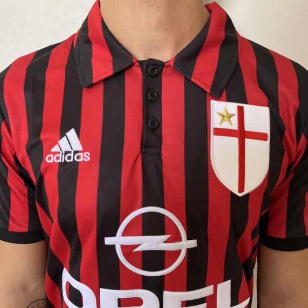 Camisa Retrô Milan Home 1999/2000 Adidas - Imagem 3