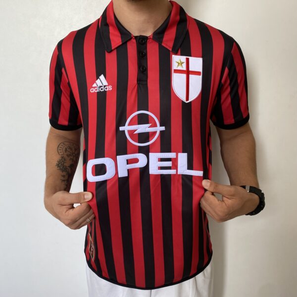 Camisa Retrô Milan Home 1999/2000 Adidas - Imagem 6