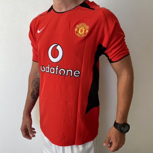 Camisa Retrô Manchester United Home 2002/2004 Nike Total 90 - Imagem 9