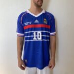 Camisa Retrô Clássica Seleção França Home 1998 - Zidane 10 - Adidas - Azul - Imagem 2