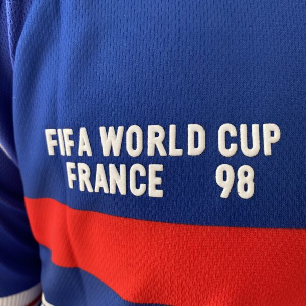 Camisa Retrô Clássica Seleção França Home 1998 - Zidane 10 - Adidas - Azul - Imagem 6