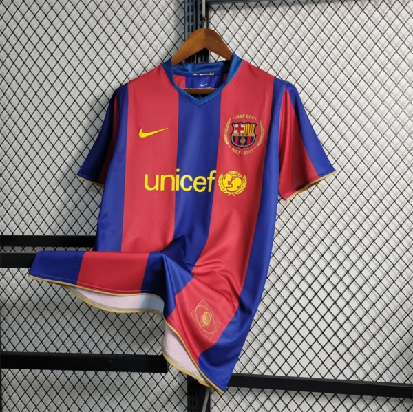 Camisa Retrô Barcelona 2007/2008 - Lionel Messi 19 - Nike  - Azul Grená - Imagem 19