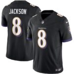 Camisa Jersey NFL Baltimore Ravens 8 Jackson - Preta