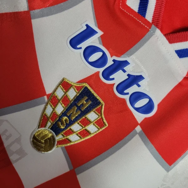 Camisa Retrô Clássica Seleção Croácia Home 1998 Lotto - Imagem 4