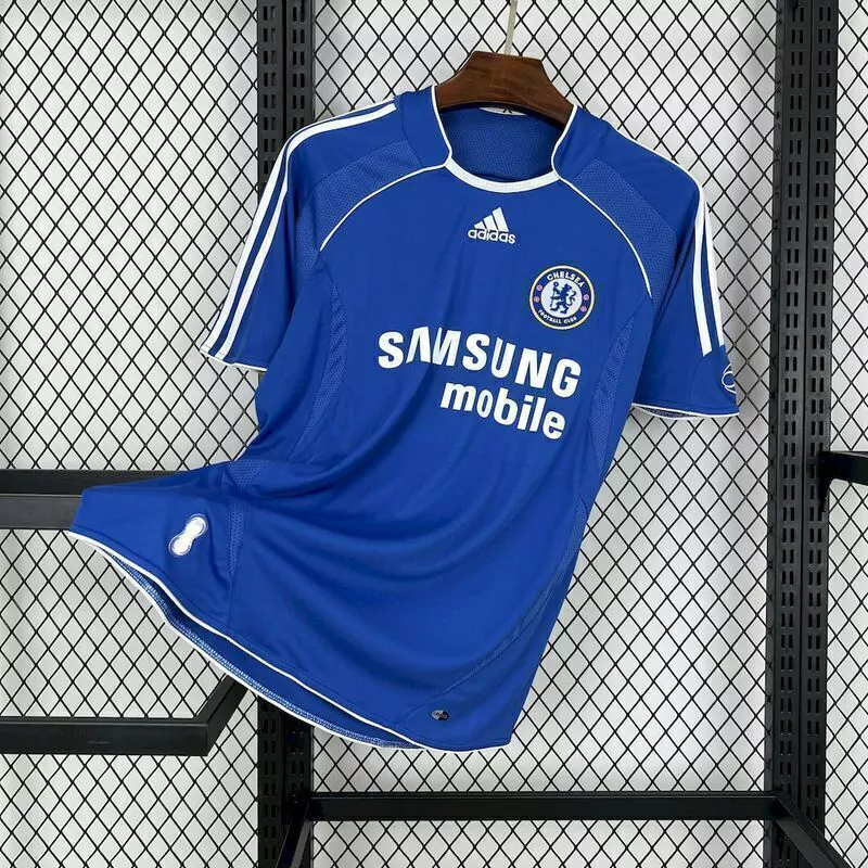ewjkvnwvk Camisa Retrô Chelsea Home 2006/07 Adidas - Imagem 1