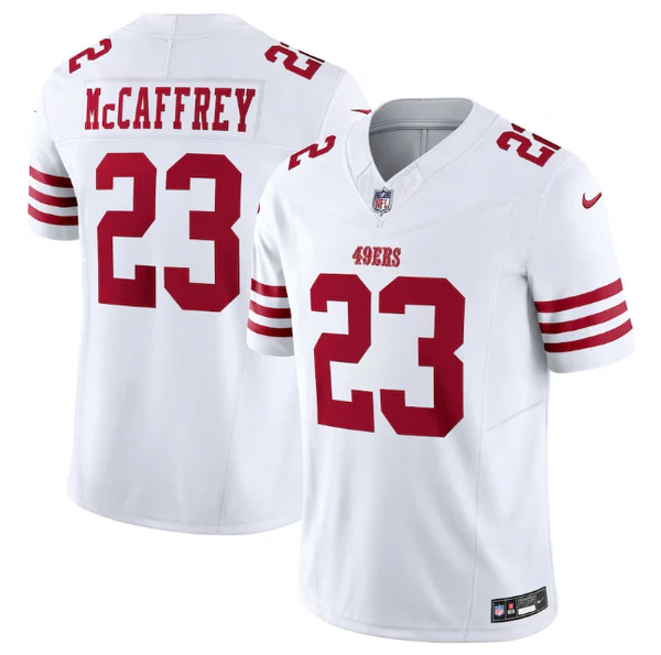 gfrege Camisa Jersey NFL San Francisco 49ers 23 McCaffrey - Branca - Imagem 1