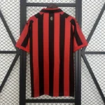 Camisa Milan Home Comemorativa 125 Anos Retrô 2025 Puma Vermelha e Preta - Imagem 8