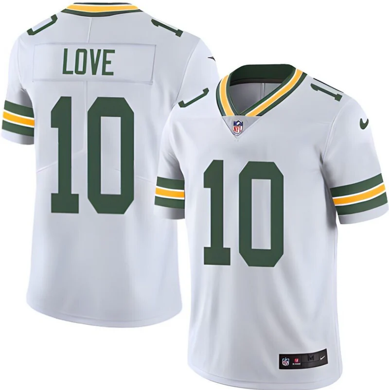 reklgmreklg Camisa Jersey NFL Green Bay Packer 10 Love - Branca - Imagem 1