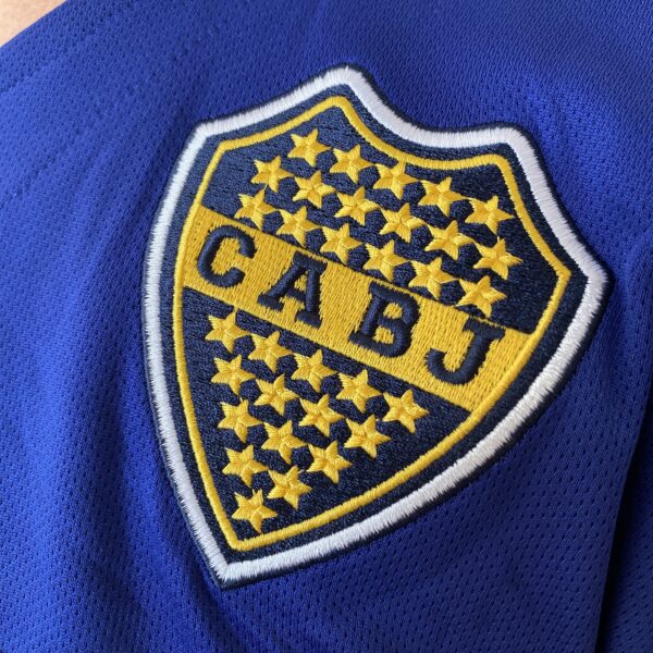 Camisa Retrô Boca Juniors Home 1997/1998 - Maradona 10 - Nike - Azul Amarela - Imagem 4