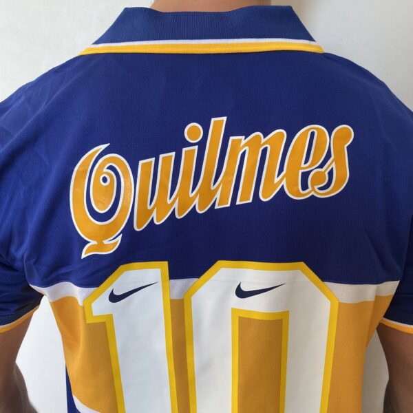 Camisa Retrô Boca Juniors Home 1997/1998 - Maradona 10 - Nike - Azul Amarela - Imagem 15