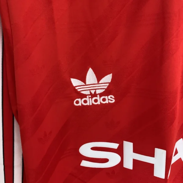 Camisa Retrô Manchester United Home Manga Longa - 1986/1988 Adidas Vermelha - Imagem 3