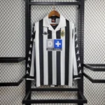 Camisa Retrô Juventus Home Manga Longa 1999/2000 Kappa Preta Branca