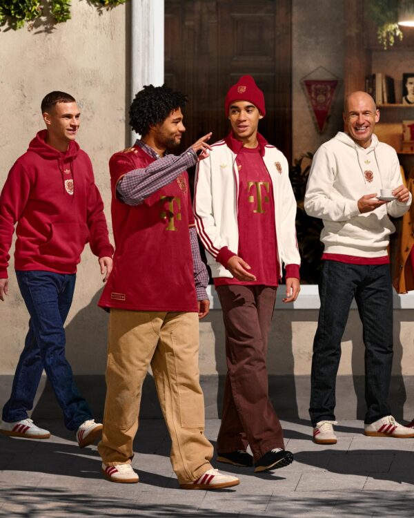 Camisa Bayern Munique Especial 125 Anos Versão Jogador 24/2025 Adidas Vinho - Imagem 29