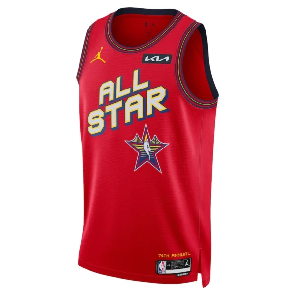 Camisa Regata Basquete NBA All-Star Game 1 Victor Wembanyama 2025 Jordan Vermelha - Imagem 2