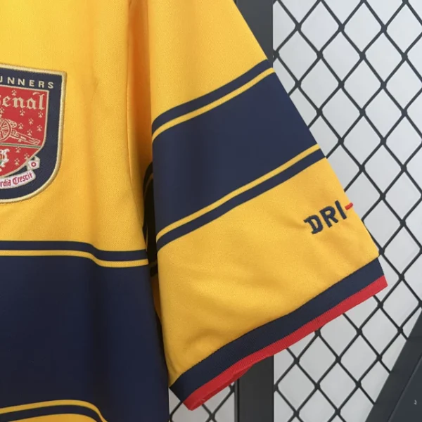 Camisa Retrô Arsenal Away 1997/1998 Nike Amarela - Imagem 3