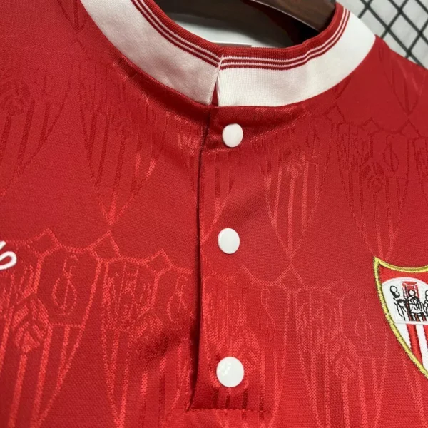 Camisa Retrô Sevilla Home 1991/1992 Maradona 10 Vermelha - Imagem 3