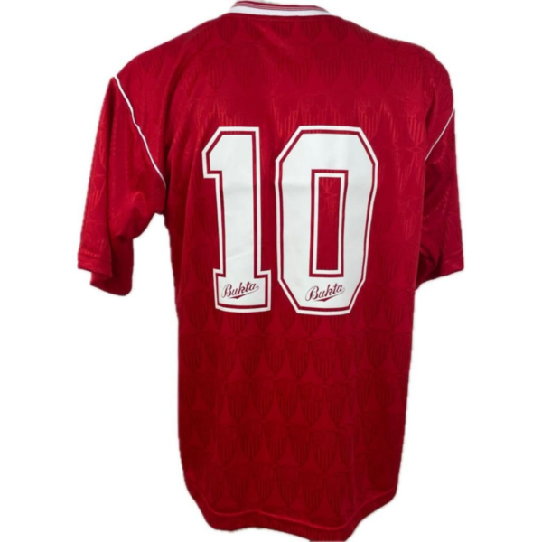 Camisa Retrô Sevilla Home 1991/1992 Maradona 10 Vermelha - Imagem 8