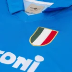 Camisa Retrô Napoli Home 1987/1988 Maradona 10 Azul - Imagem 12