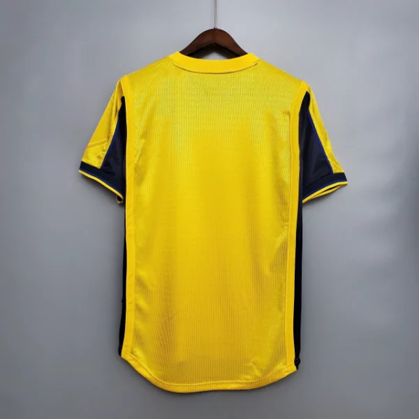 Camisa Retrô Arsenal Away 1999/2000 Nike Amarela - Imagem 6