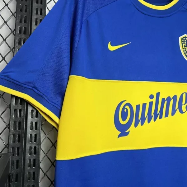 Camisa Retrô Boca Juniors Home 2001/2002 Nike Azul Amarela - Imagem 4