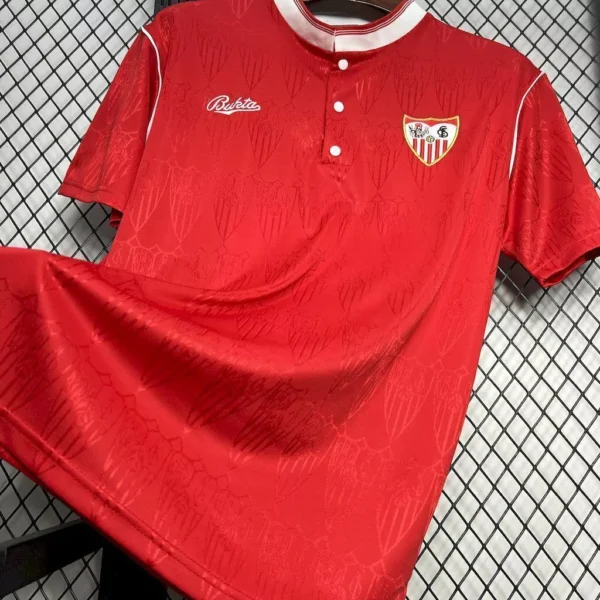 Camisa Retrô Sevilla Home 1991/1992 Maradona 10 Vermelha - Imagem 2