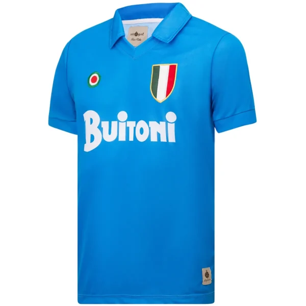 Camisa Retrô Napoli Home 1987/1988 Maradona 10 Azul - Imagem 9