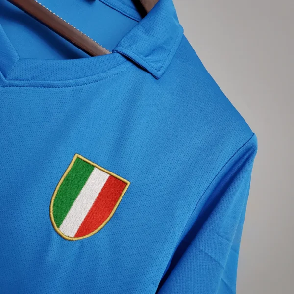 Camisa Retrô Napoli Home 1987/1988 Maradona 10 Azul - Imagem 4