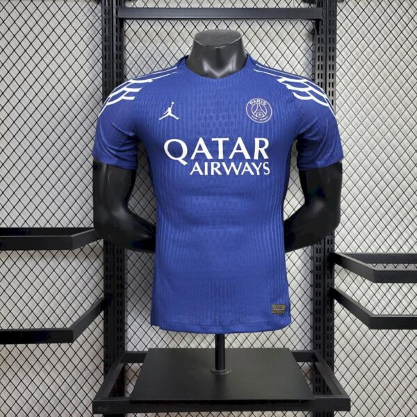 Camisa Paris Saint-Germain - PSG 4Th Versão Jogador 24/2025 Azul Jordan - Imagem 12