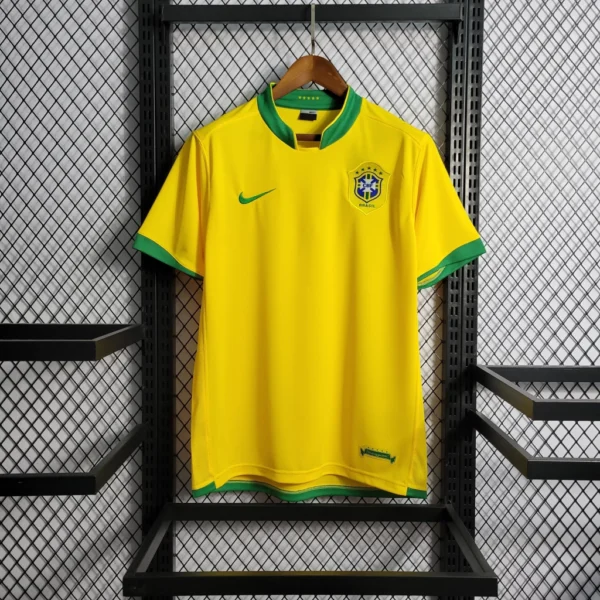 Camisa Retrô Clássica Seleção Brasileira Brasil – Nike – Amarela – 2006 - Imagem 5