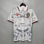 Camisa Retrô Clássica Seleção México Away 1998 Branca
