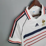 Camisa Retrô Clássica Seleção França Away 1998 Adidas Branca - Imagem 4