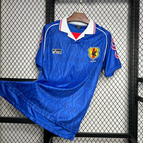 Camisa Retrô Clássica Seleção Japão Home 1998 Azul - Imagem 2
