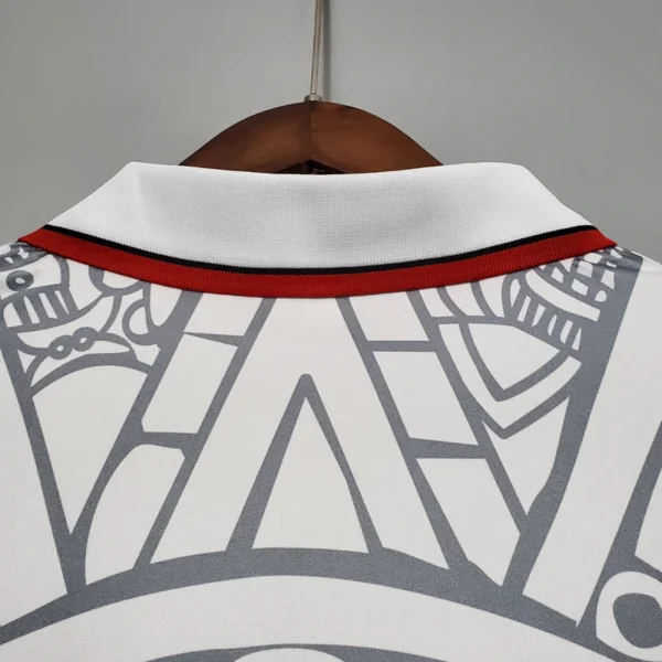 Camisa Retrô Clássica Seleção México Away 1998 Branca - Imagem 6