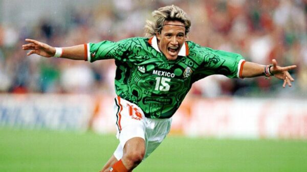 Camisa Retrô Clássica Seleção México Home 1998 Verde - Imagem 7