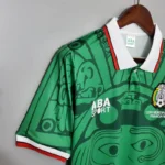 Camisa Retrô Clássica Seleção México Home 1998 Verde - Imagem 3